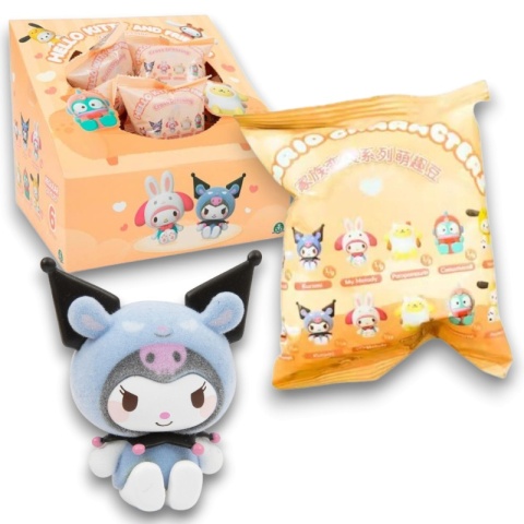 HELLO KITTY AND FRIENDS CROSS DRESSING Figurka 4cm SASZETKA NIESPODZIANKA