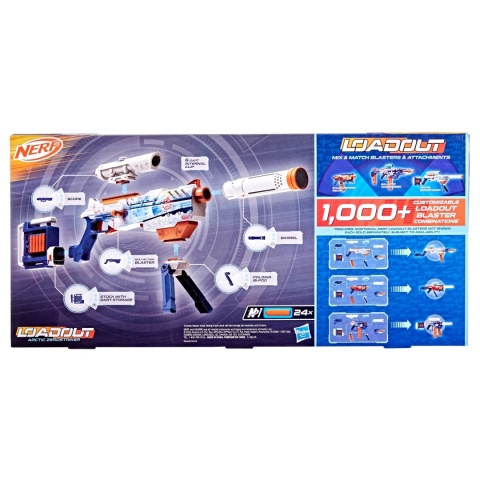 NERF Wyrzutnia LOADOUT Arctic Zerostriker + strzałki Nerf N1 HASBRO G1763