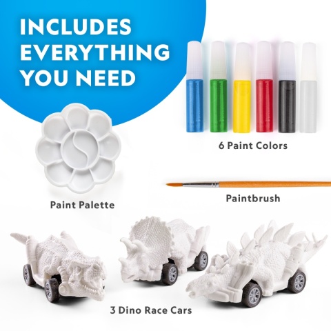 National Geographic: DINO RACE CARS Dino Autka Zestaw Kreatywny