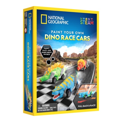 National Geographic: DINO RACE CARS Dino Autka Zestaw Kreatywny
