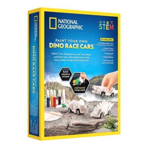 National Geographic: DINO RACE CARS Dino Autka Zestaw Kreatywny