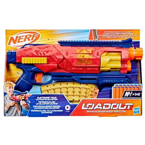 NERF Wyrzutnia LOADOUT Shadowspeed Recon + strzałki HASBRO
