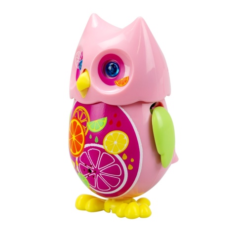 MINI HOOT Śpiewająca Interaktywna SOWA Świecące oczy Różowa