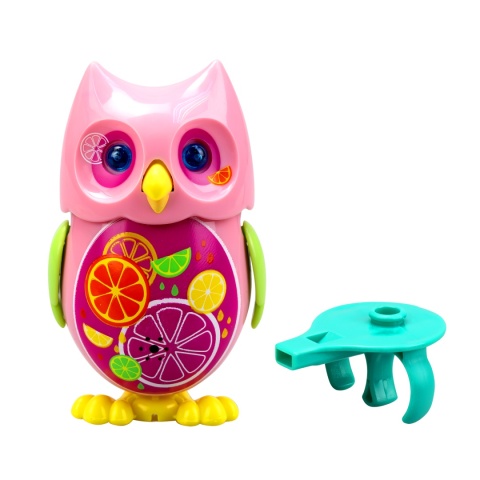 MINI HOOT Śpiewająca Interaktywna SOWA Świecące oczy Różowa