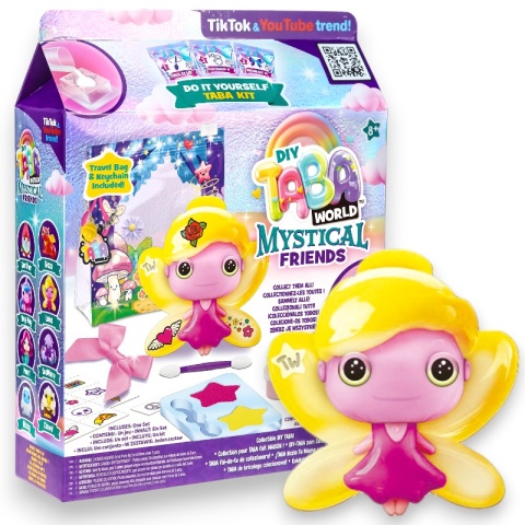 TABA WORLD DIY MISTYCZNI PRZYJACIELE Stwórz Brelok Squishy LUNA