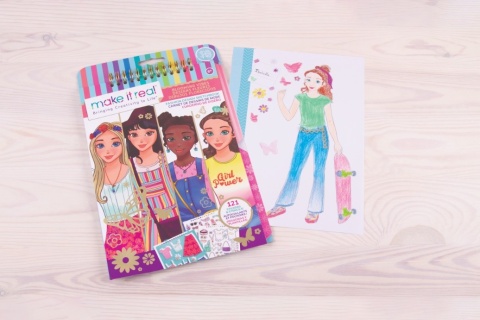 MAKE IT REAL Szkicownik BLOOMING VIBES KWIATY RYSUNKI