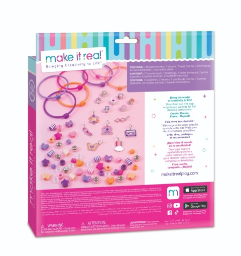 MAKE IT REAL Zestaw kreatywny do tworzenia bransoletek z Koralików