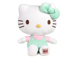 HELLO KITTY Maskotka HELLO KITTY ZIELONY z naszywką Pluszak Przytulanka Macedonia 32cm