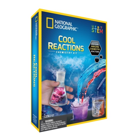 National Geographic: COOL REACTIONS CHEMISTRY Reakcje Chemiczne Zestaw Do Nauki Chemii Zestaw Kreatywny