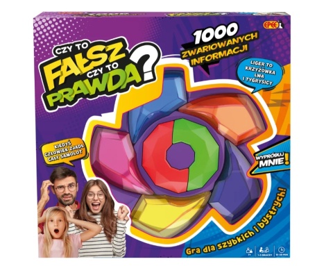Gra elektroniczna rodzinna CZY TO FAŁSZ CZY TO PRAWDA? dla szybkich i bystrych