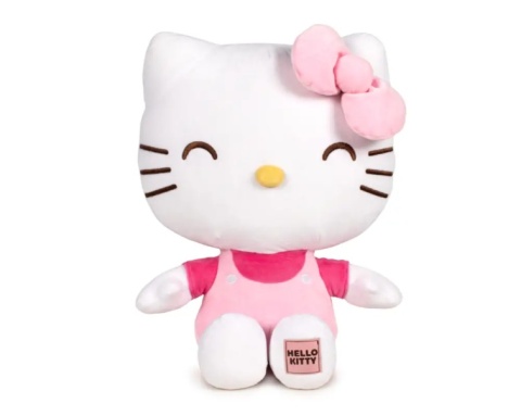 HELLO KITTY Maskotka HELLO KITTY RÓŻOWY z naszywką Pluszak Przytulanka Macedonia 32cm