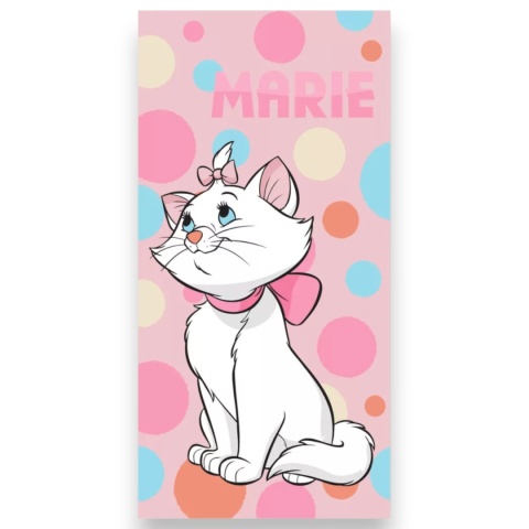 Ręcznik kąpielowy plażowy KOTEK MARIE THE ARISTOCATS bawełna 70x140cm