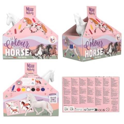 MISS MELODY Pokoloruj swojego konia Zestaw Kreatywny