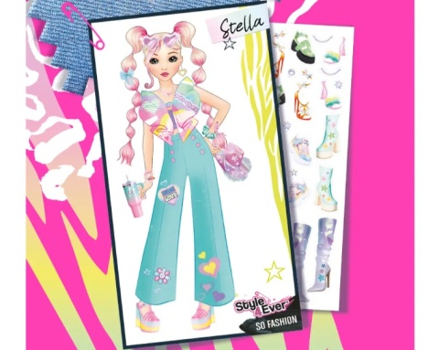 STYLE4EVER Zestaw PROJEKT MODA Podświetlana Tablica do projektowania