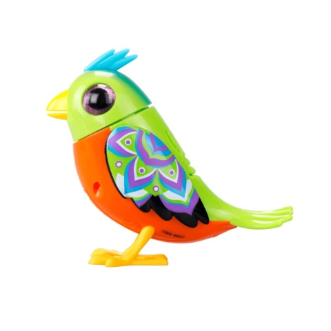 DIGIBIRDS Interaktywny ptak Śpiewa Ćwierka 50+ melodii Zielony seria 2