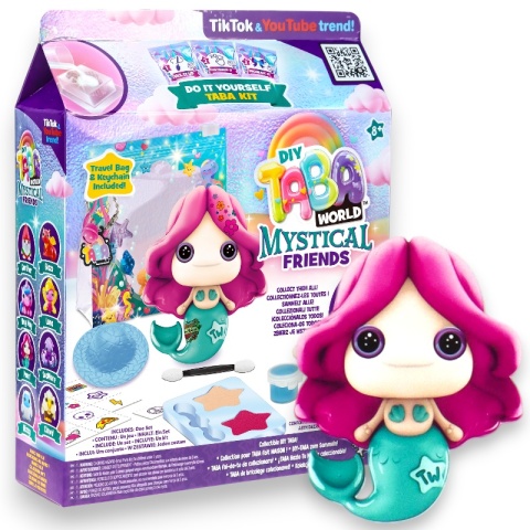 TABA WORLD DIY MISTYCZNI PRZYJACIELE Stwórz Brelok Squishy PEARL