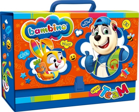 BAMBINO Teczka z rączką XL szkolna A4 dla dzieci