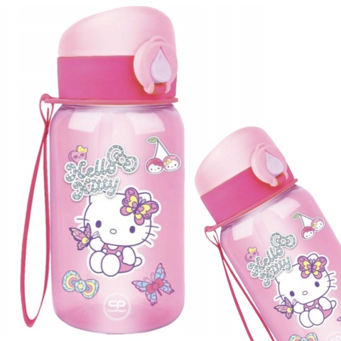 BIDON HELLO KITTY 500ml butelka na wodę ze słomką do szkoły