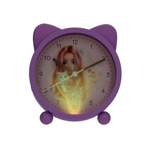 Budzik TOP MODEL Blooming Kitty podświetlany alarm zegar dla dzieci kotek
