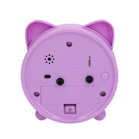 Budzik TOP MODEL Blooming Kitty podświetlany alarm zegar dla dzieci kotek