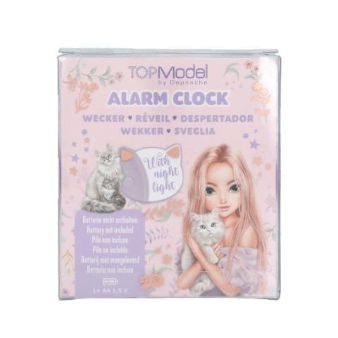 Budzik TOP MODEL Blooming Kitty podświetlany alarm zegar dla dzieci kotek