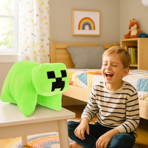 DUŻA PODUSZKA XXL PLUSZAK MINECRAFT CREEPER 2w1 maskotka