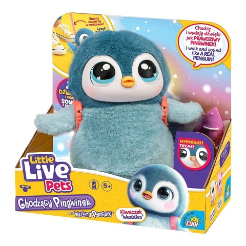 INTERAKTYWNY PINGWINEK WADDLES Little Live Pets chodzi na smyczy