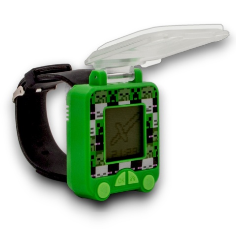 ZEGAREK EDUKACYJNY MINECRAFT z grami dla dzieci