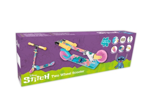Hulajnoga dwukołowa STITCH składana 120mm regulowana dla dzieci