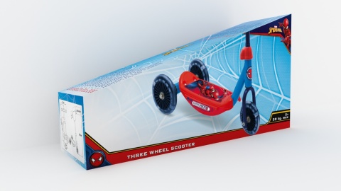 Hulajnoga trzykołowa SPIDERMAN dla dzieci do 20 kg 120mm