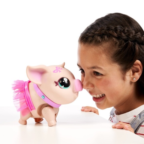 INTERAKTYWNA ŚWINKA BELLA Little Live Pets baletnica na smyczy