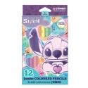 KREDKI STITCH jumbo 12 kolorów trójkątne szkolne pastelowe ołówkowe