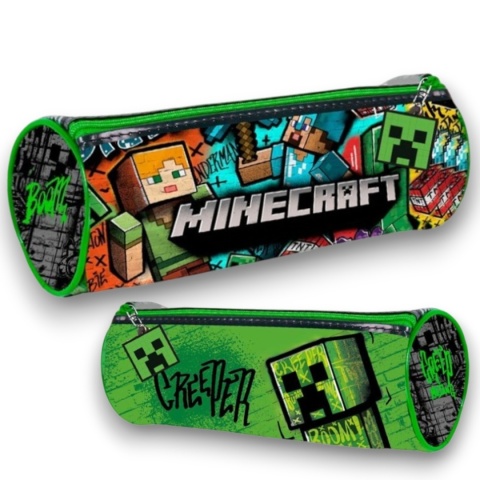 PIÓRNIK TUBA MINECRAFT 22 x 8 cm szkolny saszetka