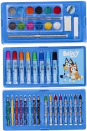 Zestaw plastyczny BLUEY do kolorowania Pudełko z szufladami 52el.