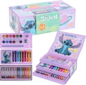 Zestaw plastyczny STITCH do kolorowania Pudełko z szufladami 52el.