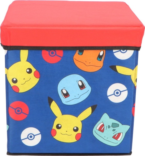 Kosz na zabawki POKEMON PIKACHU Pudełko 30x30x30cm