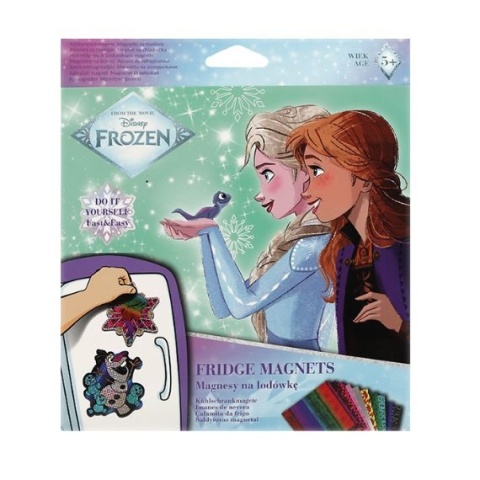 MAGNESY KRAINA LODU FROZEN 4 szt DIY zestaw kreatywny dla dzieci