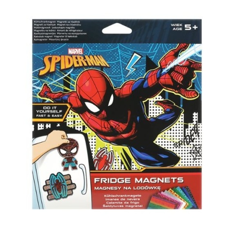 MAGNESY SPIDERMAN 4 szt DIY zestaw kreatywny dla dzieci