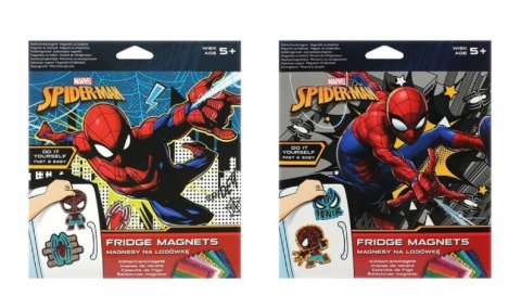 MAGNESY SPIDERMAN 4 szt DIY zestaw kreatywny dla dzieci