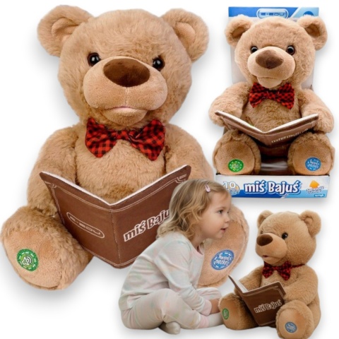 MIŚ BAJUŚ 25 cm opowiada bajki maskotka interaktywna dla dziecka