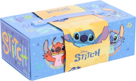 Zestaw plastyczny STITCH do kolorowania Pudełko z szufladami 52el.