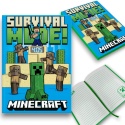 NOTATNIK MINECRAFT A5 z zegarkiem LCD zeszyt dla dzieci