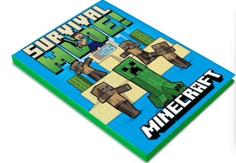 NOTATNIK MINECRAFT A5 z zegarkiem LCD zeszyt dla dzieci