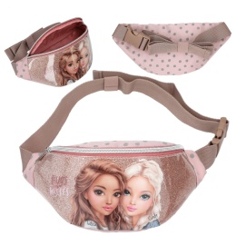 Nerka TOP MODEL DOTS saszetka biodrowa dla dzieci różowa torebka