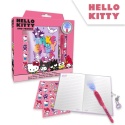 PAMIĘTNIK HELLO KITTY na kluczyk magiczny długopis zestaw