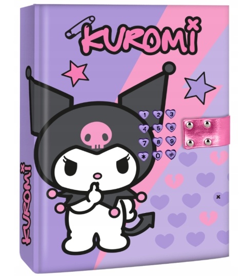 PAMIĘTNIK NA KOD KUROMI A5 grający zamykany sekretny dla dzieci