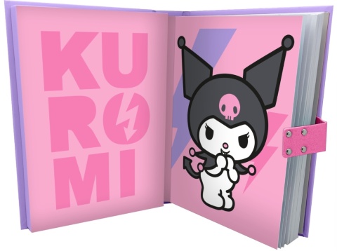 PAMIĘTNIK NA KOD KUROMI A5 grający zamykany sekretny dla dzieci