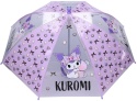 PARASOL DZIECIĘCY KUROMI SANRIO transparentny 70 cm półprzezroczysty