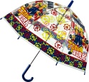 PARASOL DZIECIĘCY STRAŻAK SAM transparentny 70 cm półprzezroczysty