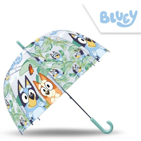 PARASOLKA TRANSPARENTNA BLUEY 46 cm dziecięca manualna